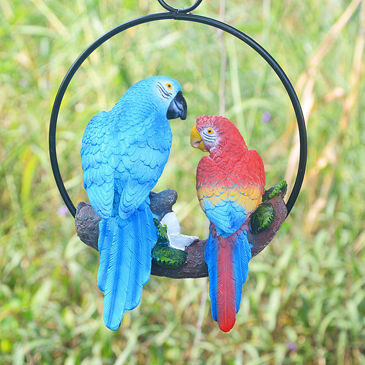 Cute Resin Parrot With Ring