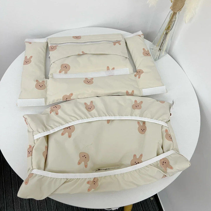 Portable Baby Dining Chair Cushion with Non-Slip Design and Animal Motifs