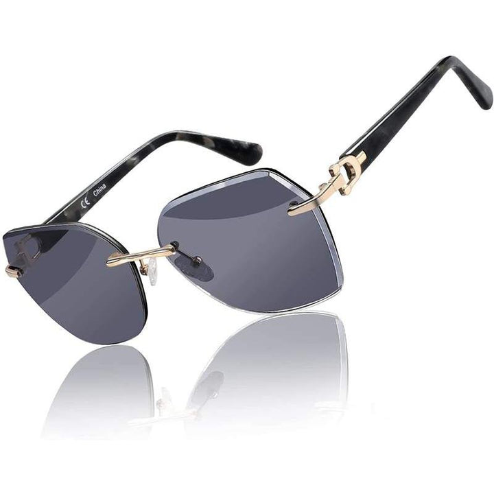 Trendy Gradient UV Protection Geometric Sunglasses