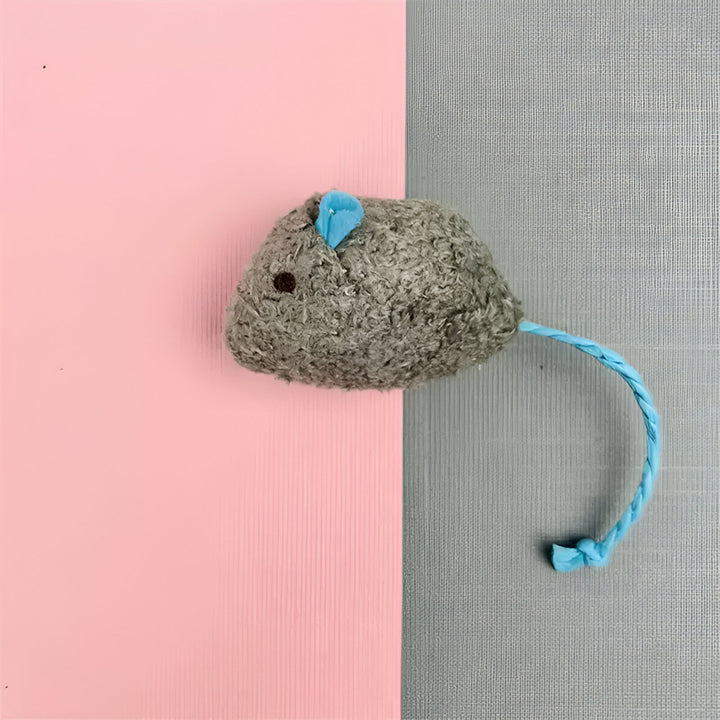 Interactive Colorful Plush Mouse Toy for Cats