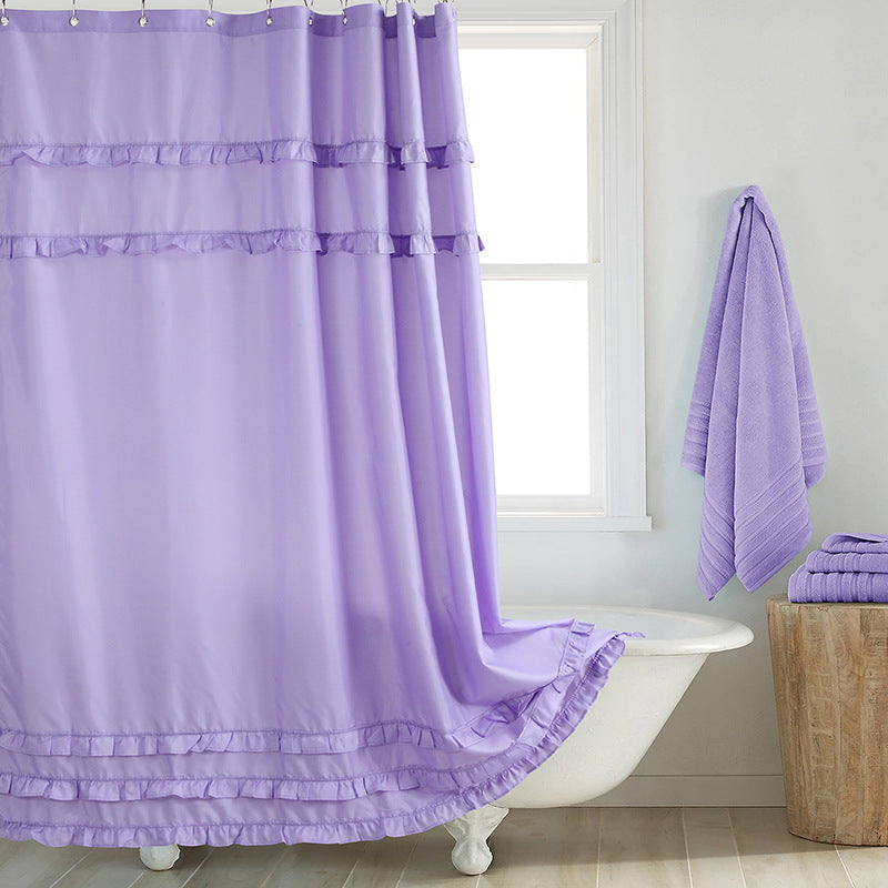 Fashion And Environment-friendly Polyester Fabrics Thickened Shower Curtain