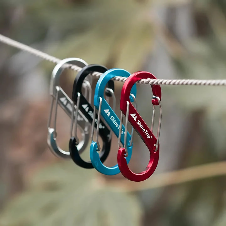 Multi-Purpose S-Type Carabiner: Mini Keychain Hook with Anti-Theft Features