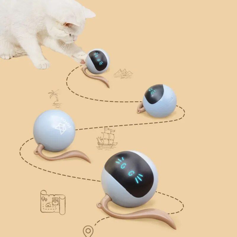 Smart Interactive LED Cat Ball Toy