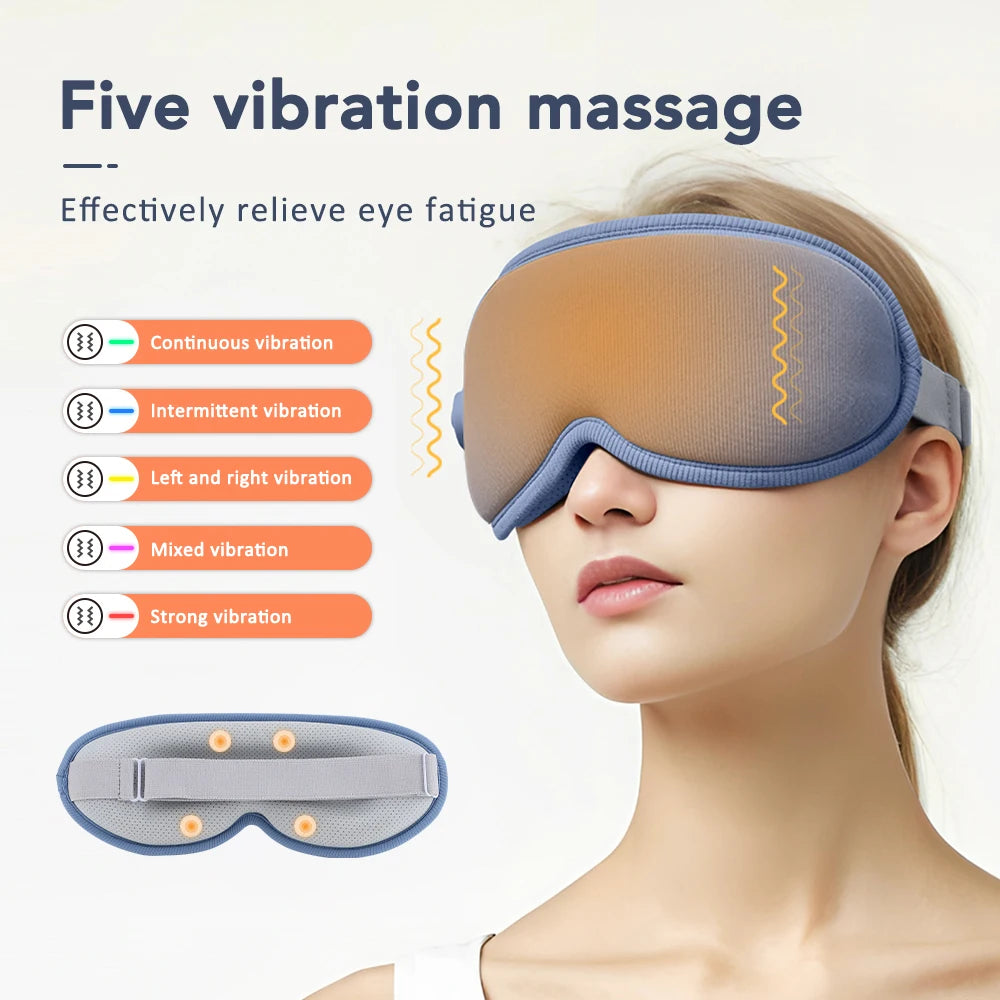 Electric Graphene Hot Compress Massage Eye Mask