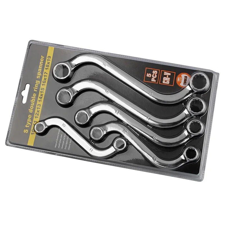 5-Piece S-Type Allen Wrench Set - Double-Ended Spanner Tool Kit