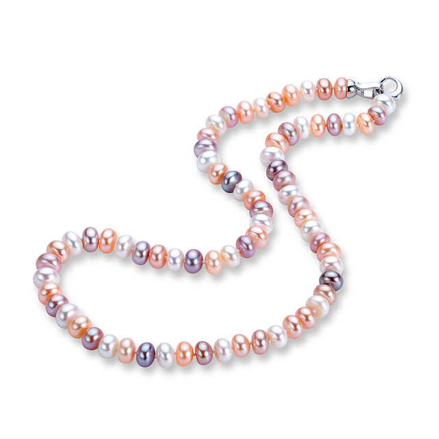 Women's Natural Freshwater Long Pearl Necklace