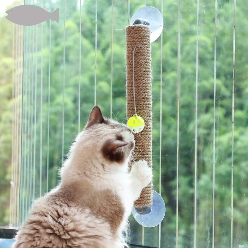 Deluxe Window-Mount Cat Scratcher