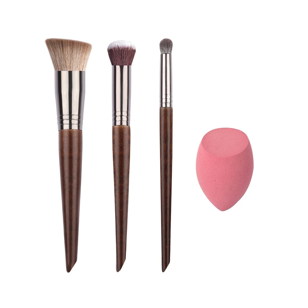 High-Quality Synthetic Hair Foundation & Concealer Makeup Brush Set