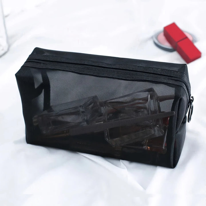 Transparent Mesh Makeup Bag