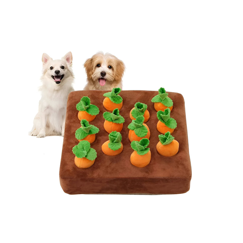 Interactive Plush Carrot Snuffle Mat Chew Toy