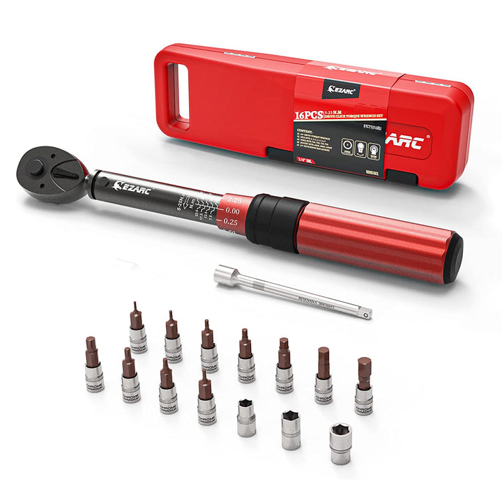 16-Piece Precision Torque Wrench Set