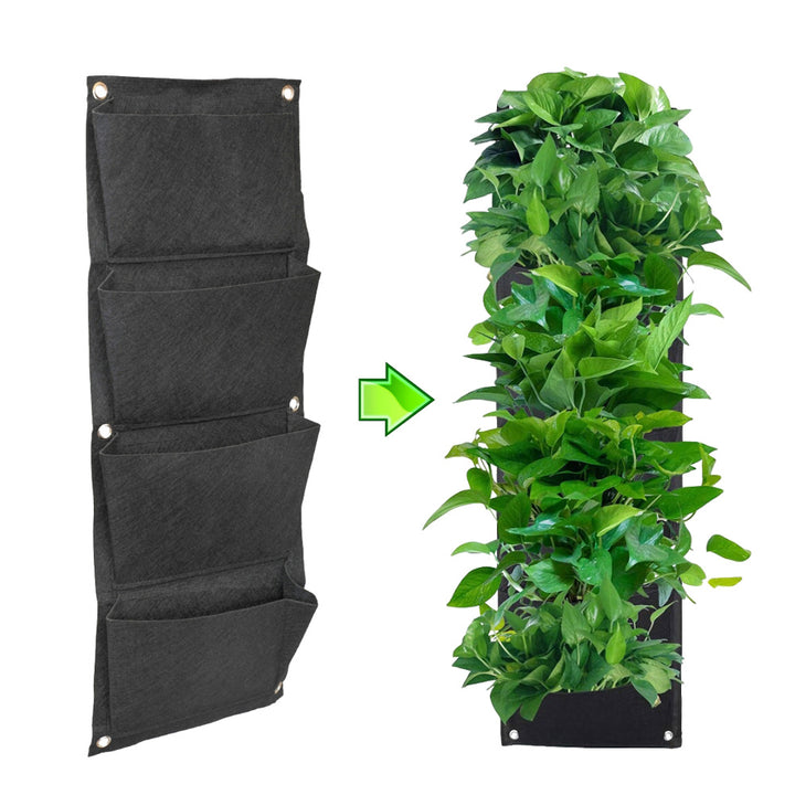 7-Pocket Vertical Hanging Garden Planter