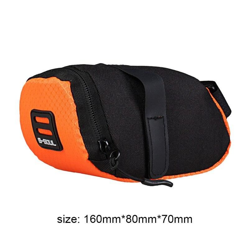 Compact High-Visibility Cycling Saddle Bag: Durable, Reflective, & Spacious