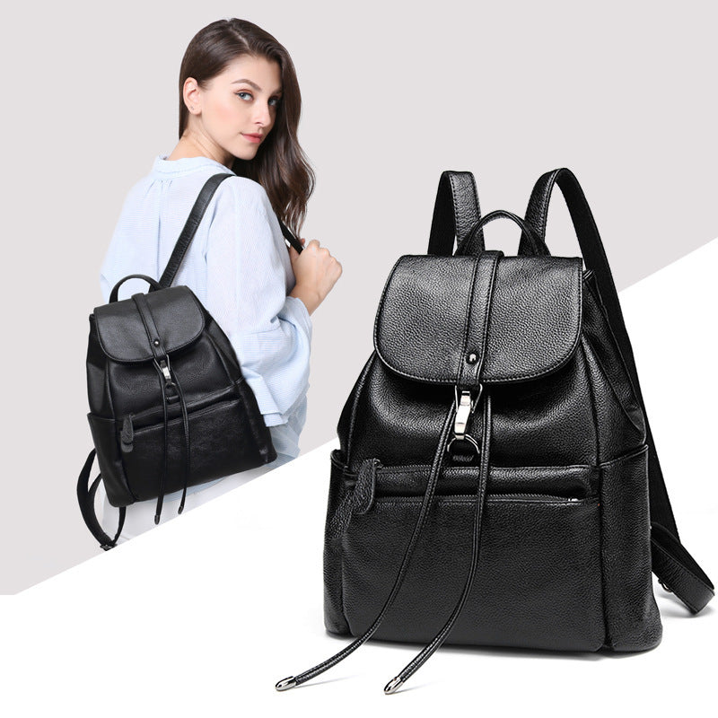 New Style Ladies Backpack Korean Style College Style Large Capacity