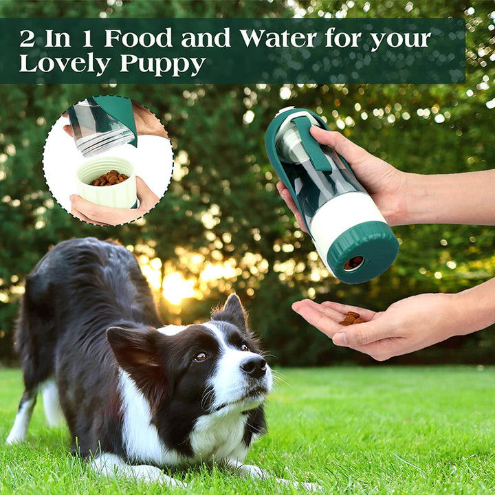 Portable Dog Water Bottle Food Container