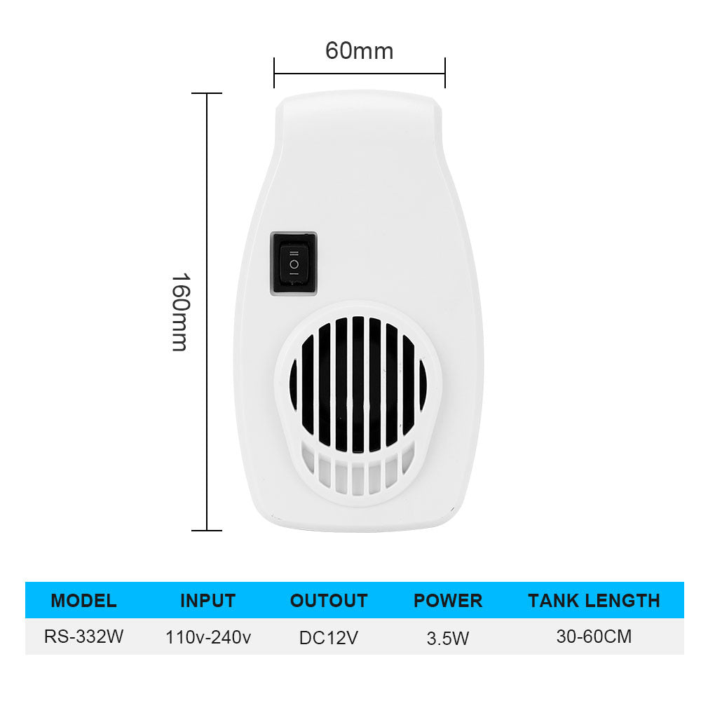 Aquarium Cooling Fan with Two-Speed Wind Control