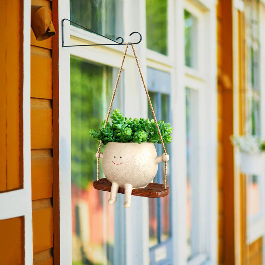 Flower Pot Wall Planter Swing Face