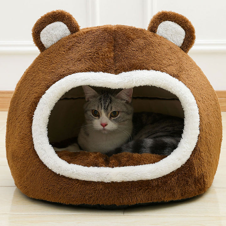 Cozy Plush Cat Bed