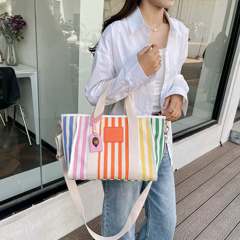 Luxury Colorful Canvas Tote Bag