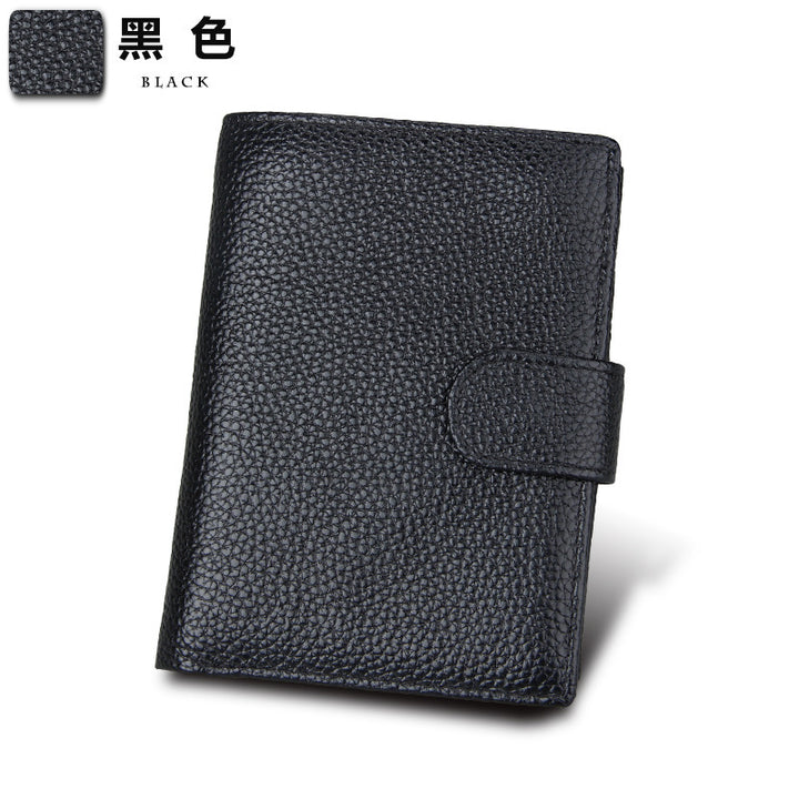 Amazon hot sale head layer cowhide men wallet men wallet real leather real leather bag