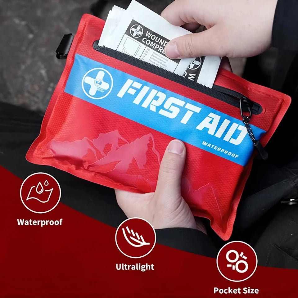 Ultralight Waterproof 107-Piece First Aid Kit for Outdoor Adventures