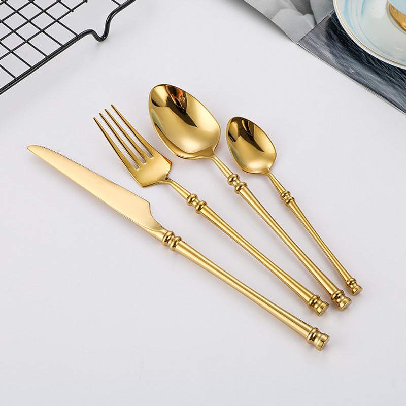 Stainless Steel Xiaoman Waist Knife Fork  Set Western Steak Cutlery Spoon