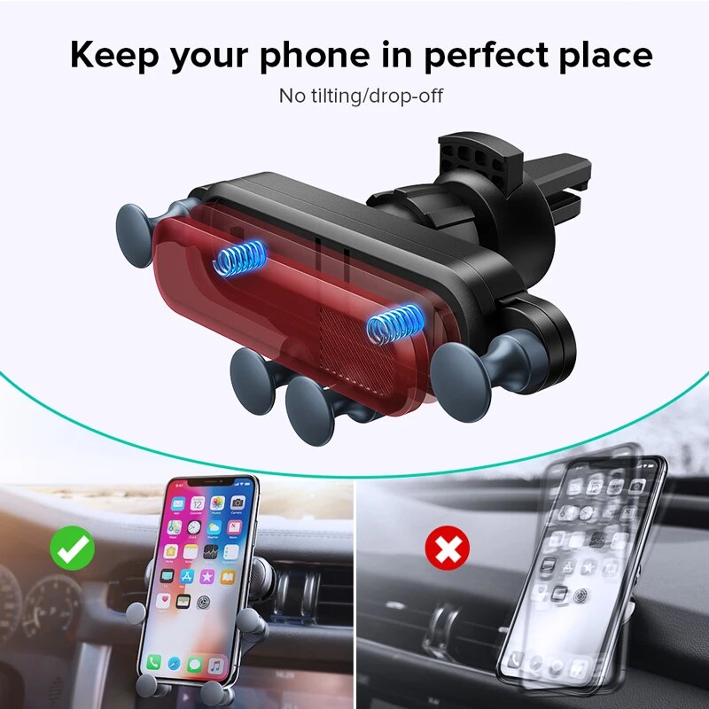 Gravity Car Phone Holder Air Vent Mount - Secure Your Device on the Go!