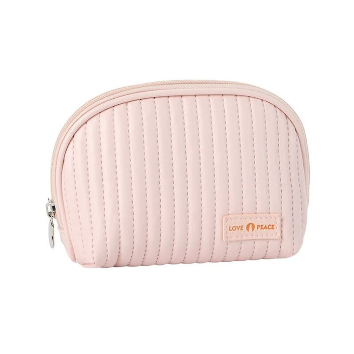 Compact Shell Cosmetic Bag for Women | Travel-Sized Makeup Pouch