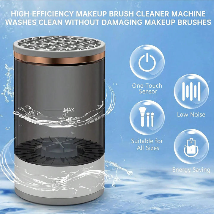 3-in-1 Automatic Makeup Brush Cleaning and Drying Stand - Keep Your Brushes Fresh and Ready to Use!