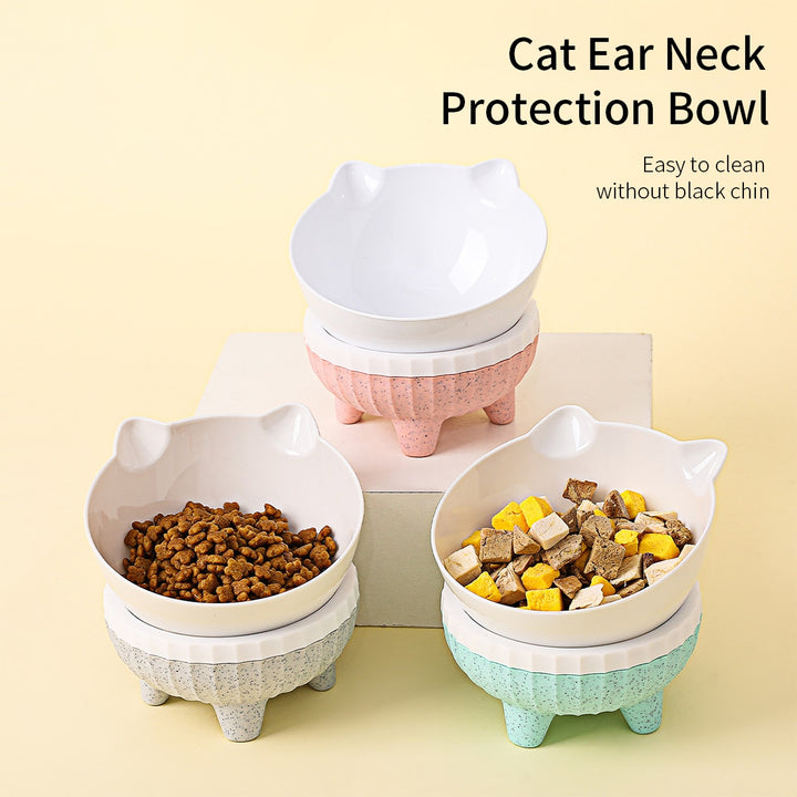 Elevated Cat Bowls with Raised Stand