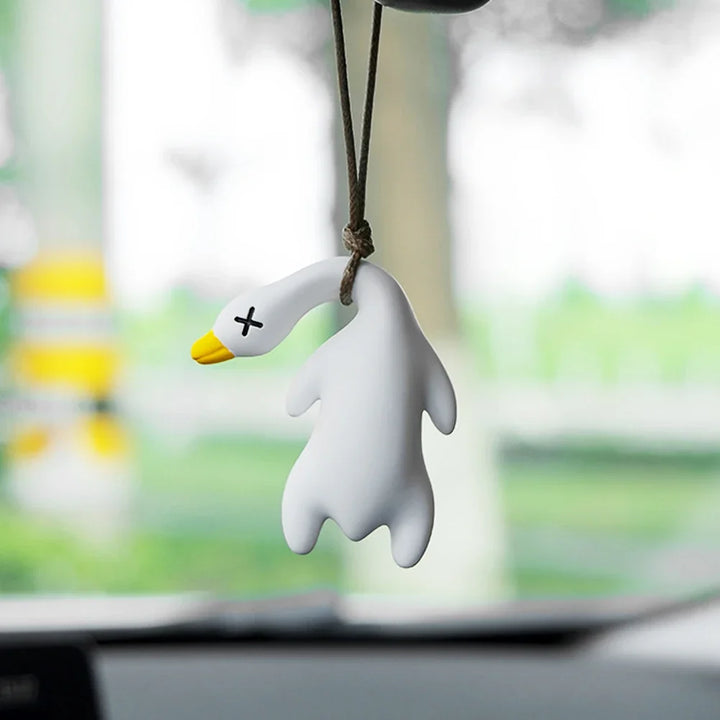 Funny Swinging Duck Car Ornament