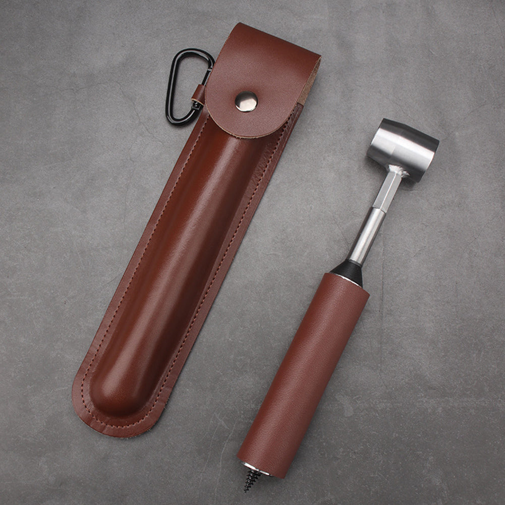 Manual Bushcraft Auger Set with Leather Case