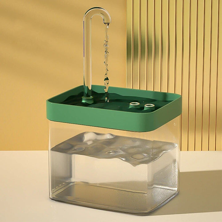 USB-Powered Transparent Pet Water Fountain with Auto Filter