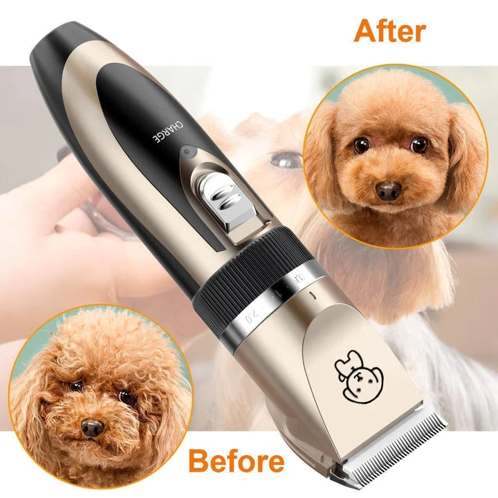 Pet Hair Trimmer and Grooming Kit