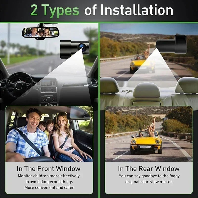 4K WiFi Dual Dash Cam with Night Vision