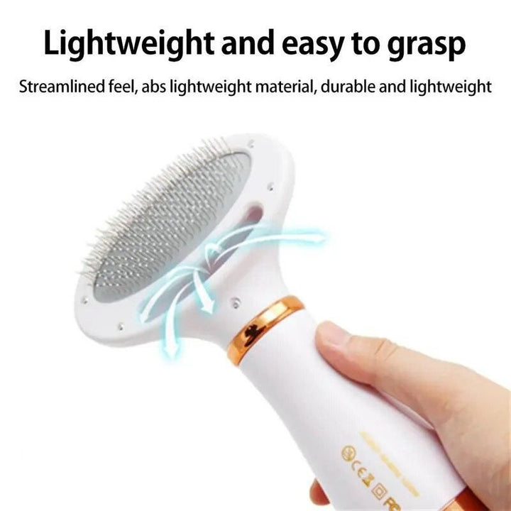 Hair Dryer and Comb Brush Portable Dog Hair Blower Adjustable Temperature Low Noise Pet Grooming Hair Dryer Puppy Fur Blower