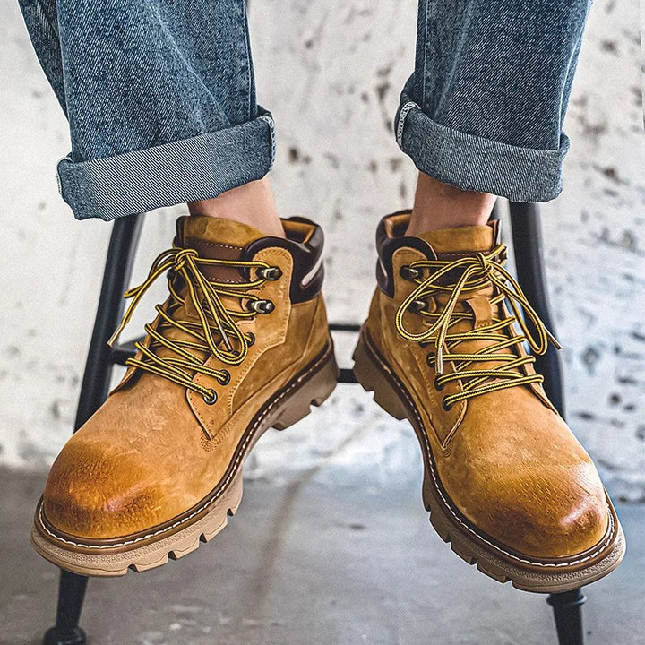 Vintage British Tooling Ankle Boots