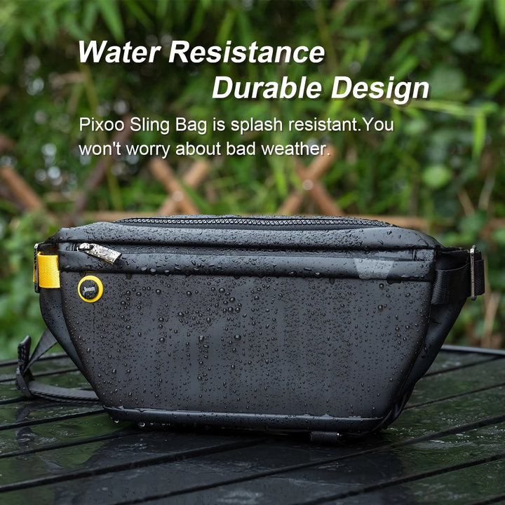 Sling Bag with Customizable Pixel Art Bluetooth Speaker – Waterproof, Fashion Design for Biking & Hiking