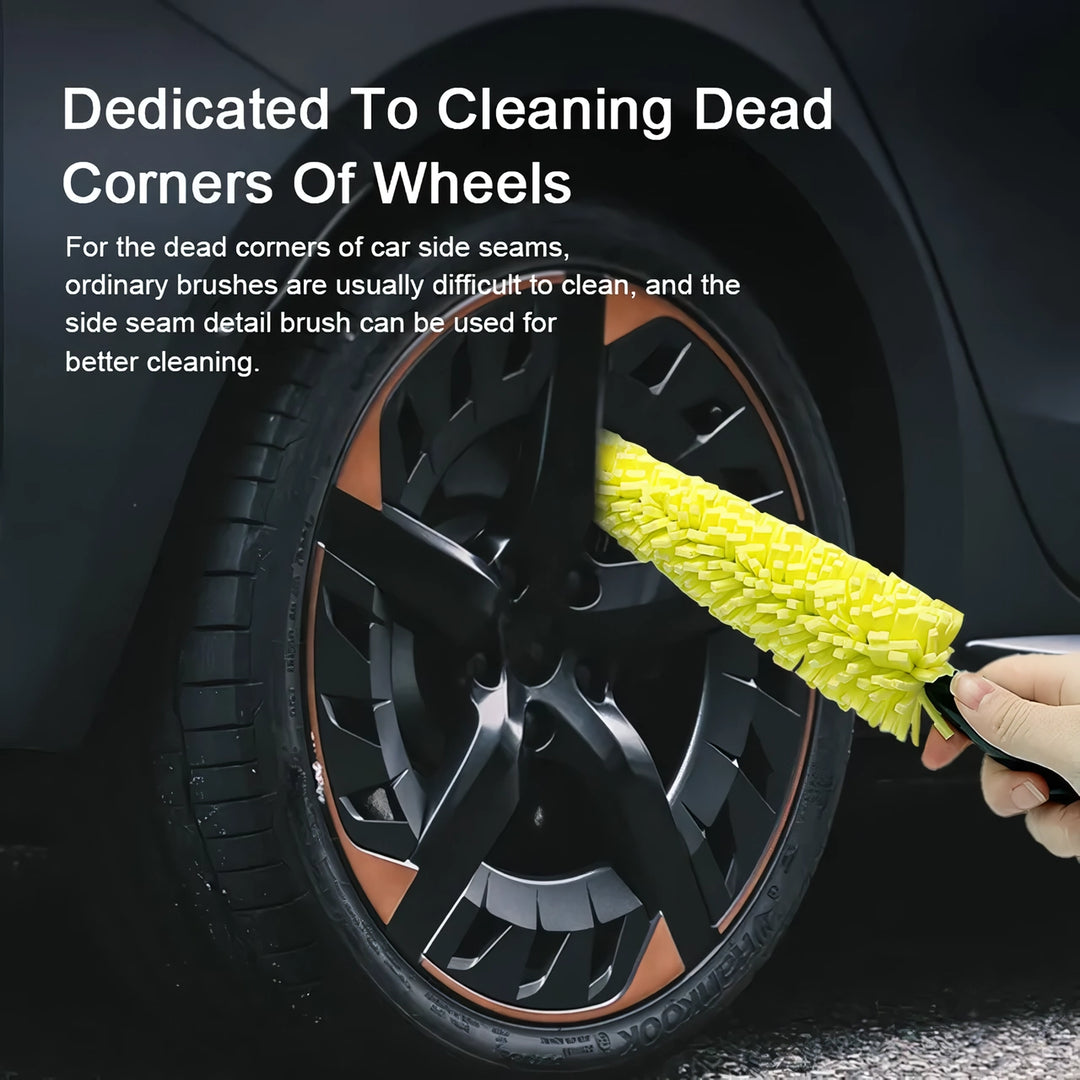 Car Detailing Brush and Microfiber Towel Set – Fast Dry Rim Cleaning Kit