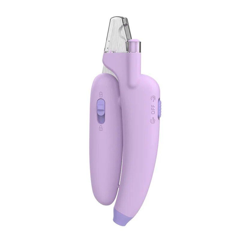 Banana Shaped LED Pet Nail Clipper & Multi-Functional Sharpener for Cats and Dogs