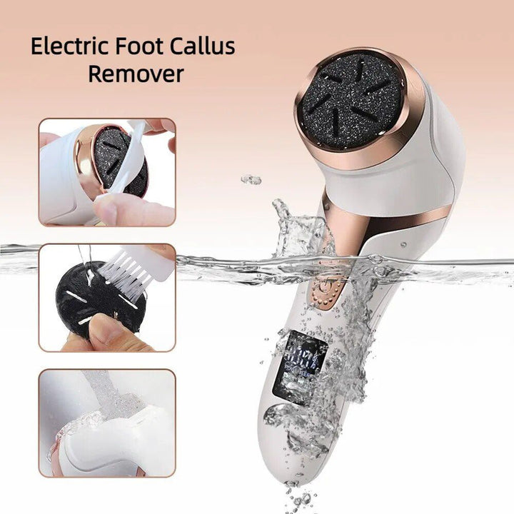 Rechargeable Electric Foot Callus Remover: Portable Pedicure Tool for Smooth Feet