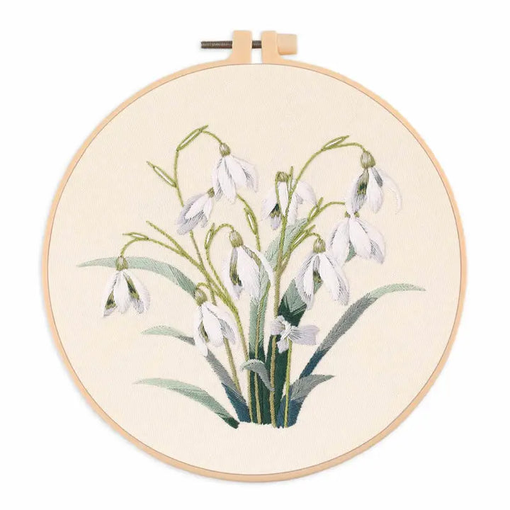 DIY Floral Embroidery Kit for Beginners