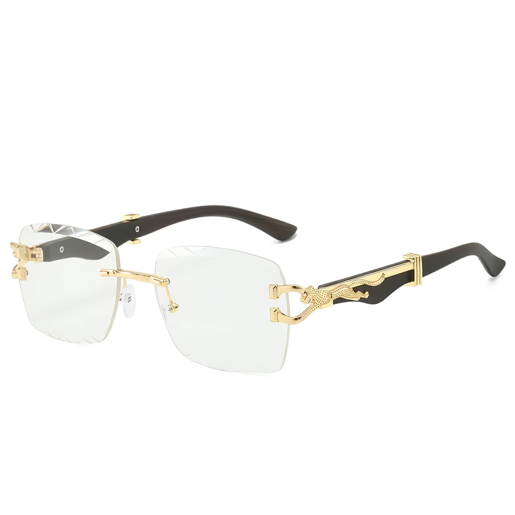 Luxury Rectangle Sunglasses with Gradient Lenses