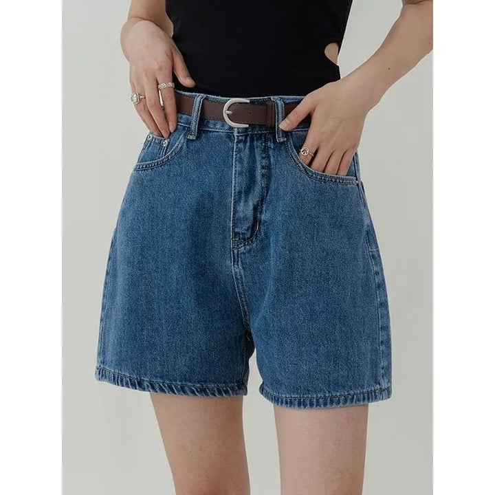 Casual High Waist Denim Shorts