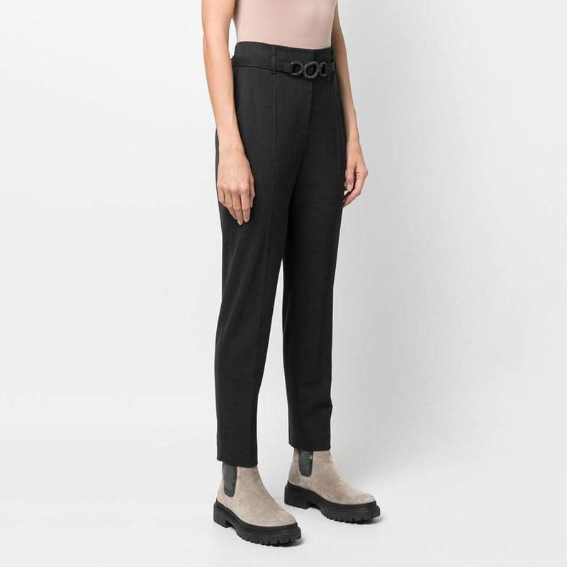 Chic High Waist Cashmere Pencil Pants with Pockets