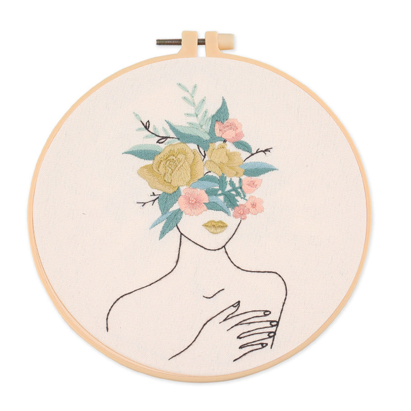 Embroidery Kit for Beginners with Patterns and Instructions