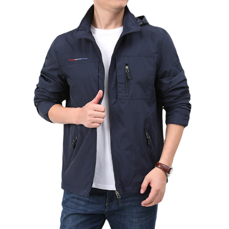 Shell Jacket Men's Casual Fashion Spring And Autumn Outdoor Loose