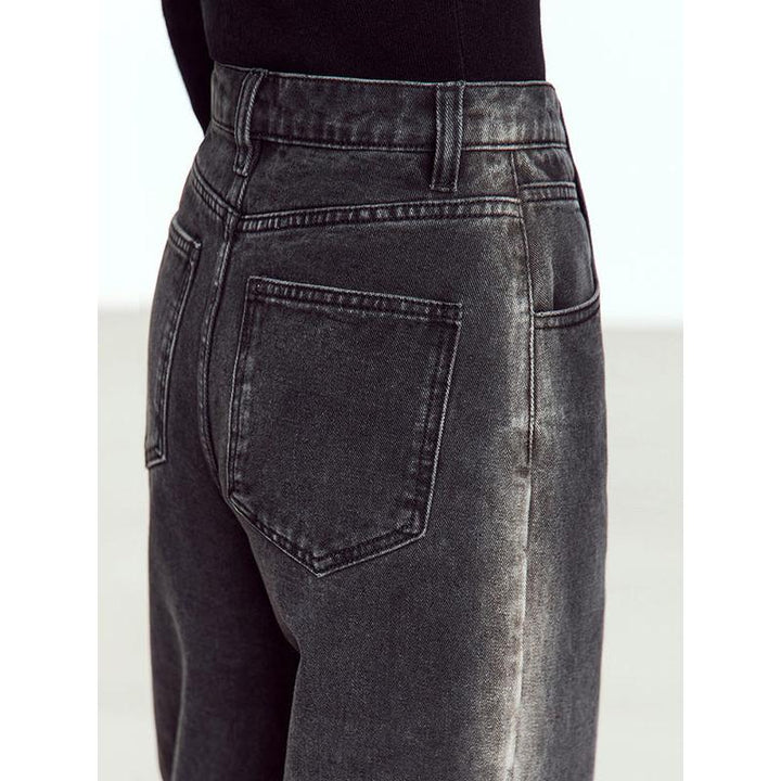 Minimalist Retro Autumn Straight Jeans