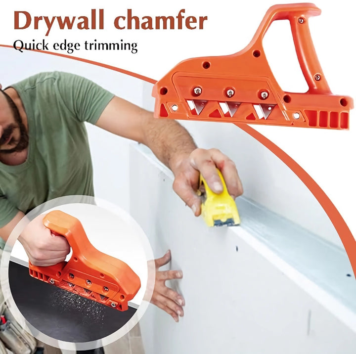 Drywall Hand Plane with 45/60 Degree Adjustable Blade - Precision Chamfer Woodworking Tool