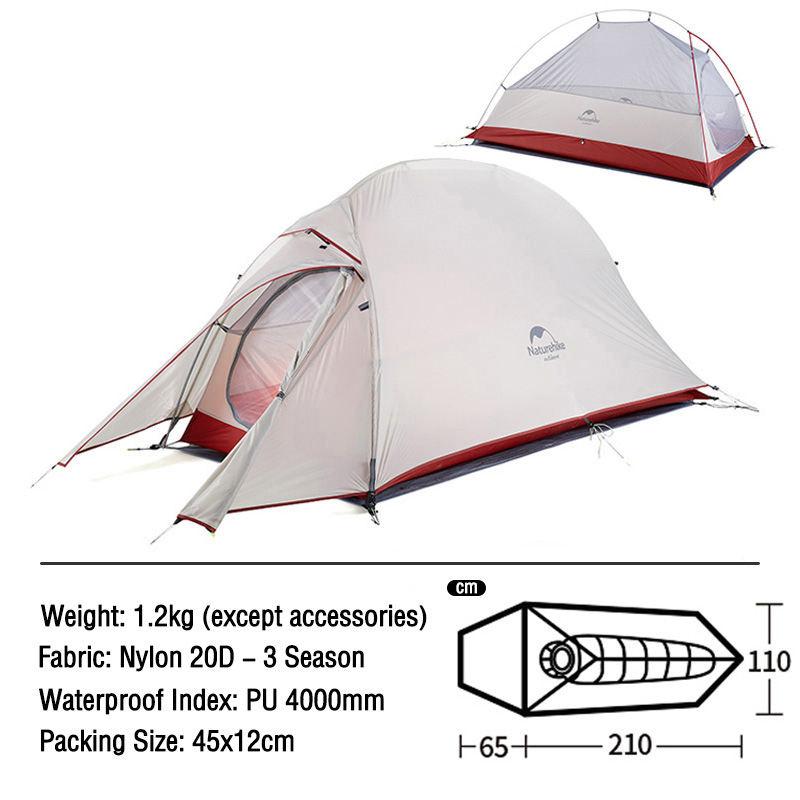 Ultralight Portable 1-Person Camping Tent